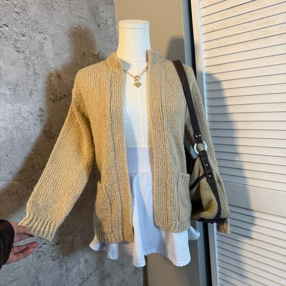 Townhouse Tan Fall Cardigan with Pockets - Picture 5 of 8